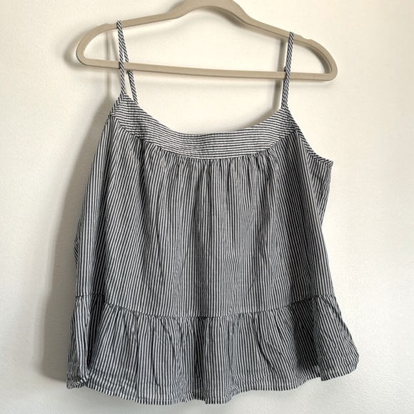 J Crew striped Spaghetti Strap Tank Top size medium - Picture 1 of 2